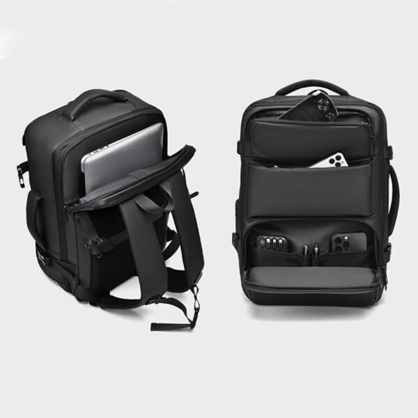 Expandable Backpack with 180° Opening and Large Capacity Laptop Bag - Image 4