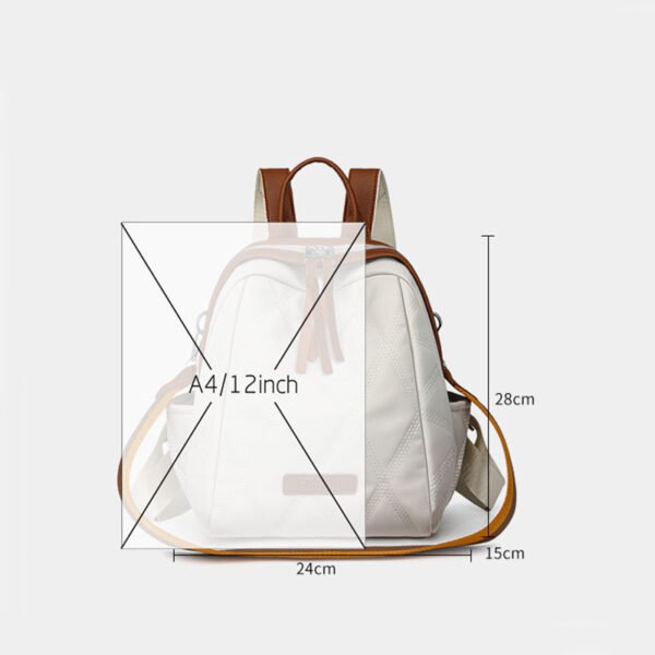 Waterproof  Nylon Fabric Backpack Versatile Shell Bag for Women - Image 7