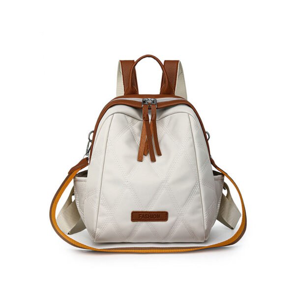 Waterproof  Nylon Fabric Backpack Versatile Shell Bag for Women - Image 3
