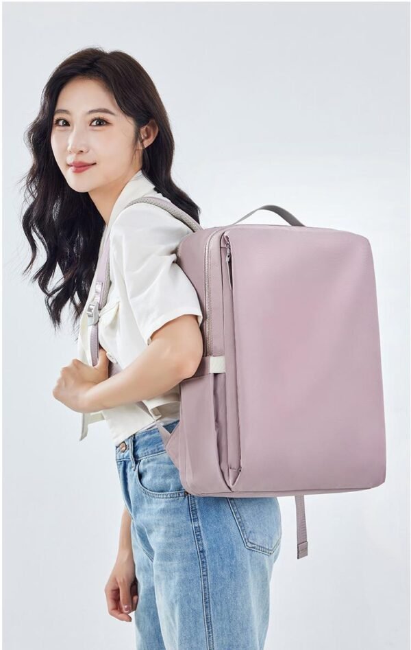 Commuter Shock-Absorbing 15.6-Inch Laptop Backpack for College Students, Unisex Nylon Backpack - Image 9