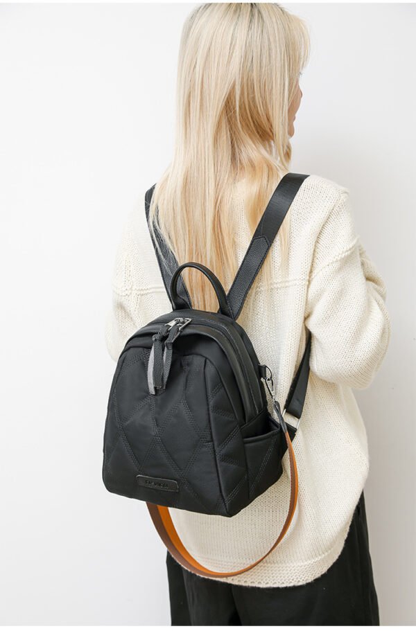 Waterproof  Nylon Fabric Backpack Versatile Shell Bag for Women - Image 9