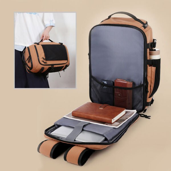 Dry-Wet Separation Sports Gym Bag with Independent Shoe Compartment for Travel and Business Trips, Waterproof nylon - Image 9