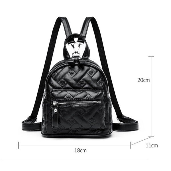 Retro Embossed Women's Shoulder Backpack - Image 8