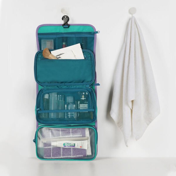 Portable Dry and Wet Separation Hanging Cosmetic Storage Bag - Image 7