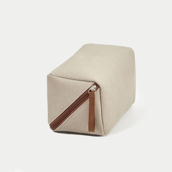 Portable Travel Canvas Zipper Storage Bag for Toiletries - Image 2