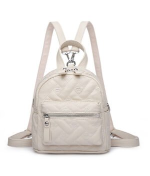 Retro Embossed Women's Shoulder Backpack