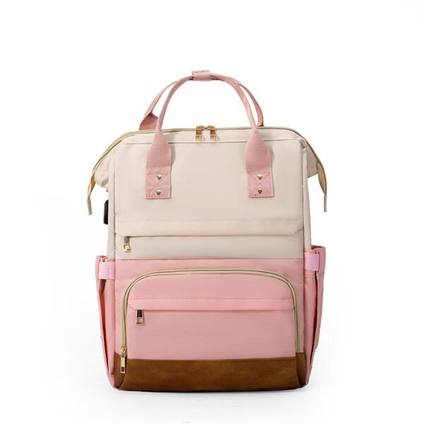 Waterproof Two-tone Travel Bag, Unisex Backpack - Image 4