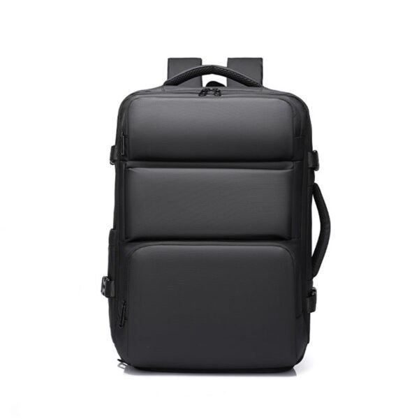 Expandable Backpack with 180° Opening and Large Capacity Laptop Bag