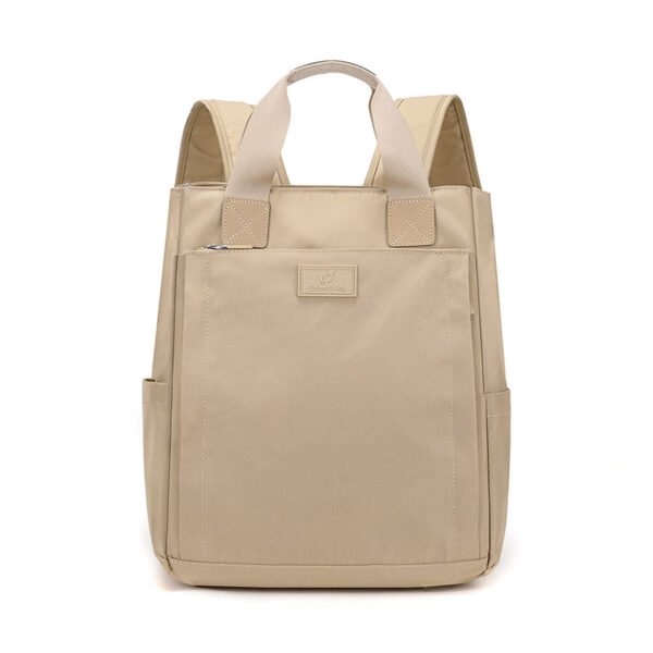 Women's Lightweight Minimalist Canvas Tote Bag Multi-Functional Small Backpack - Image 2