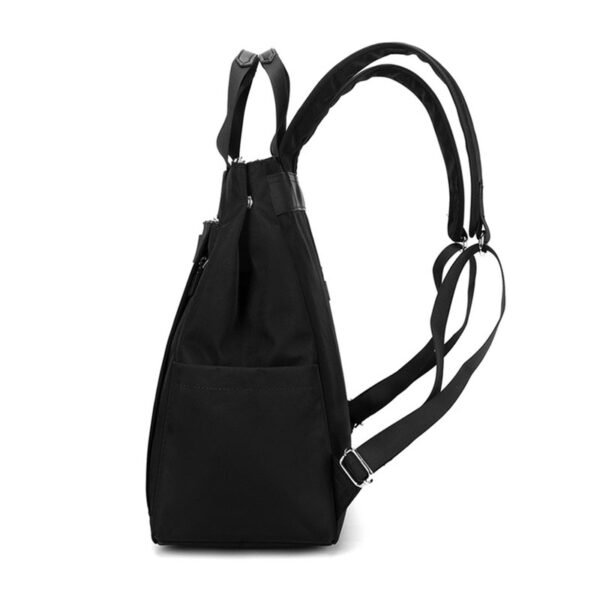 Women's Lightweight Minimalist Canvas Tote Bag Multi-Functional Small Backpack - Image 8