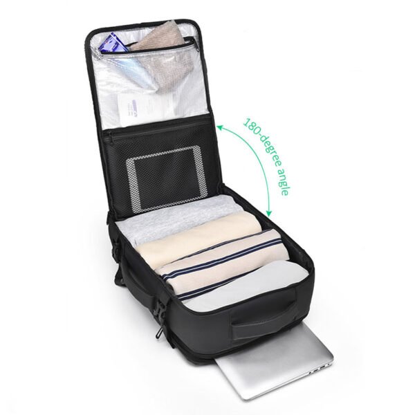 Expandable Backpack with 180° Opening and Large Capacity Laptop Bag - Image 5
