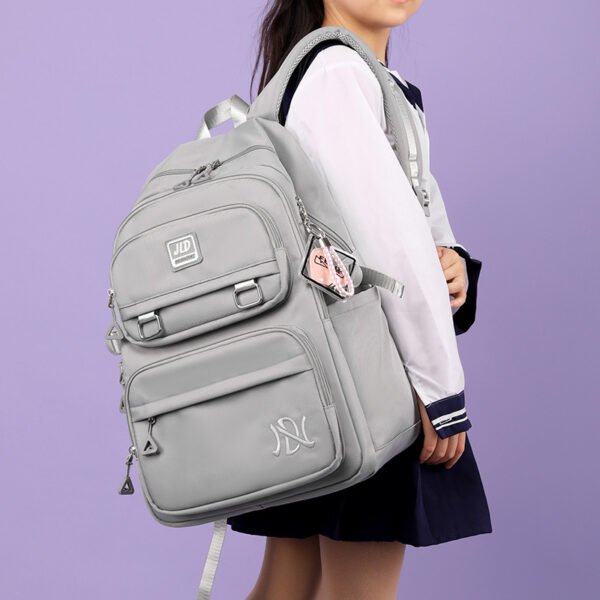 Versatile Large-capacity Nylon Backpack for Middle School Students - Image 3