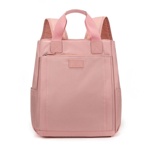 Women's Lightweight Minimalist Canvas Tote Bag Multi-Functional Small Backpack - Image 6