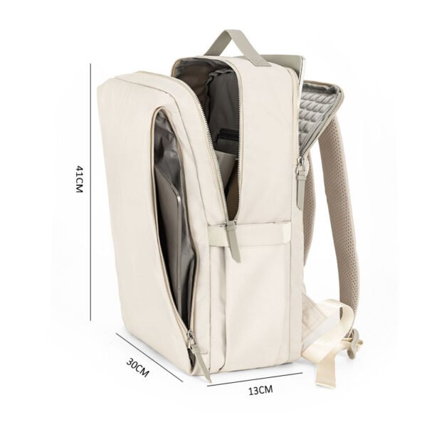 Commuter Shock-Absorbing 15.6-Inch Laptop Backpack for College Students, Unisex Nylon Backpack - Image 6