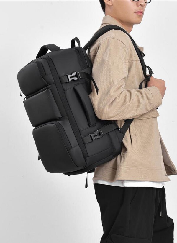 Expandable Backpack with 180° Opening and Large Capacity Laptop Bag - Image 2