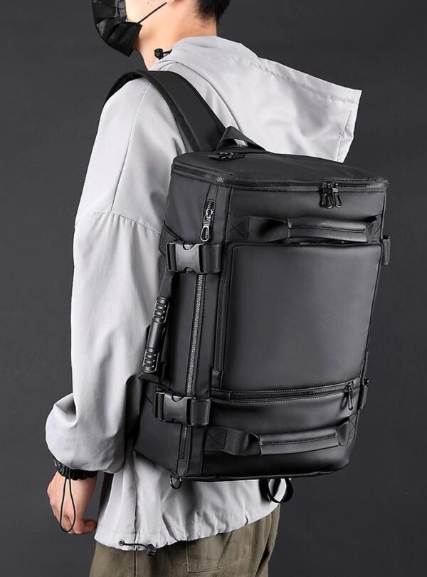 Men's Business Large Capacity Computer Bag Multifunctional Single Shoulder Crossbody Bag Handheld Travel Backpack - Image 6