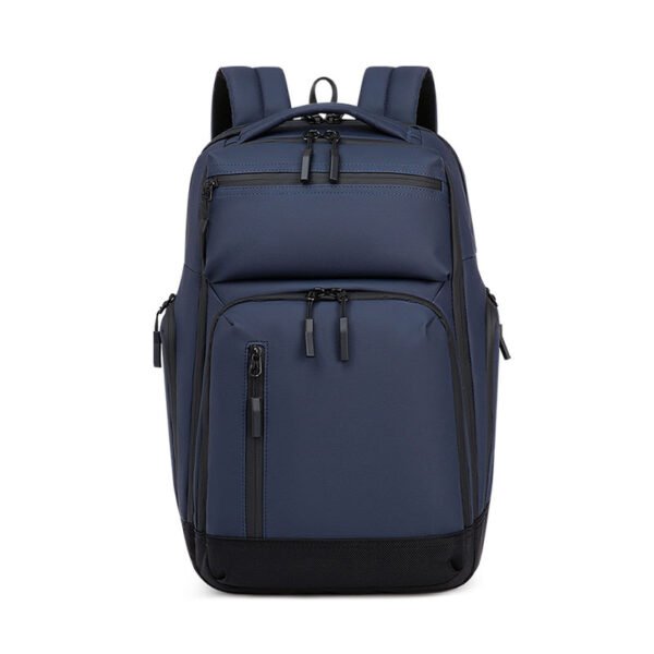 Multi-Compartment Hanging Handle Business Laptop Bag Water-Resistant Backpack for Commuting - Image 2