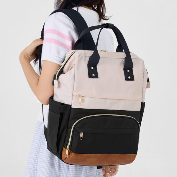 Waterproof Two-tone Travel Bag, Unisex Backpack - Image 11
