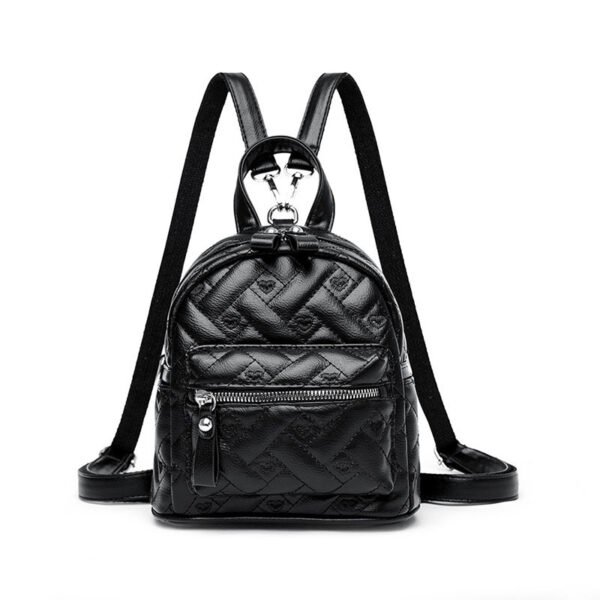 Retro Embossed Women's Shoulder Backpack - Image 4