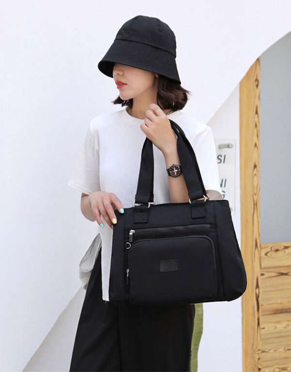 Women's Shoulder Bag Waterproof Tote Bag Casual Portable Nylon Travel Bag - Image 8