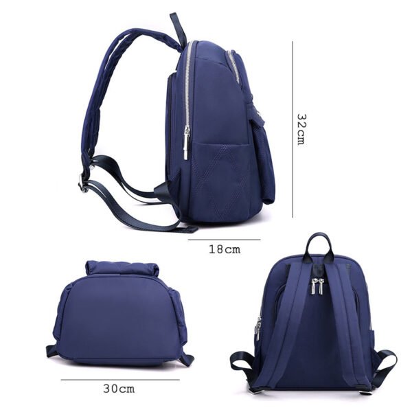 Women's Large Capacity Travel Backpack Korean Nylon Embroidered Student Schoolbag - Image 10