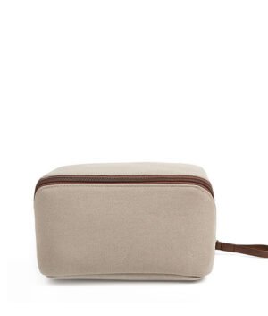 Portable Travel Canvas Zipper Storage Bag for Toiletries