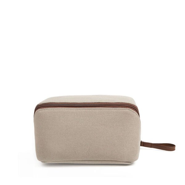 Portable Travel Canvas Zipper Storage Bag for Toiletries