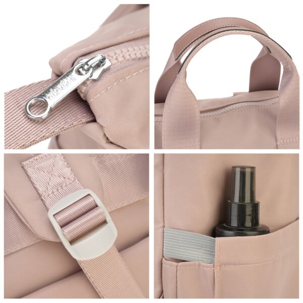 Nylon Multi-Compartment Backpack Large Capacity Casual Travel Backpack Women's Commuter Backpack - Image 9