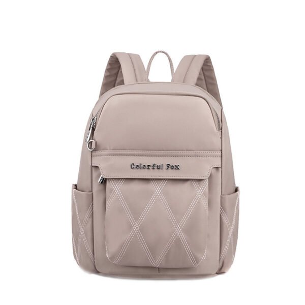Women's Large Capacity Travel Backpack Korean Nylon Embroidered Student Schoolbag - Image 4