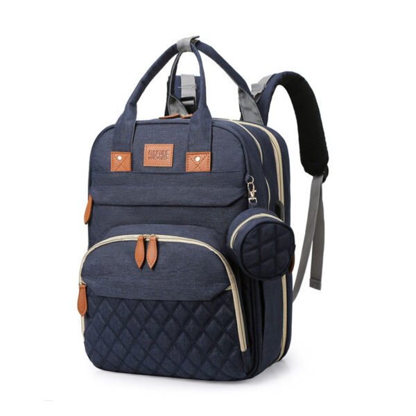 Mummy Bag Anti-mosquito Yarn Large Capacity Embroidered Baby Bag Multi-function Bed Bag Mummy Bag Trailer Bag