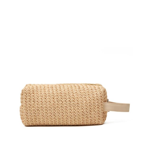 Simple Cosmetic Storage Bag Made of PP Grass Material - Image 6