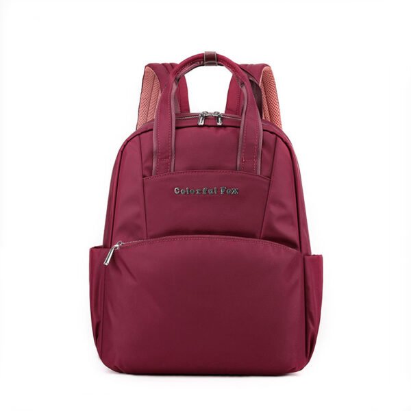 Colorful Fox All-match Lightweight Large Capacity Schoolbag Women's Leisure Commuter Travel Nylon Backpack - Image 6