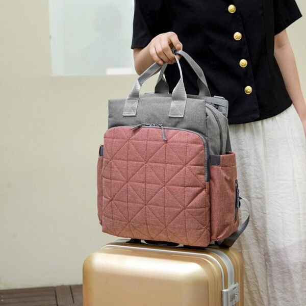Fashionable Mommy Travel Lightweight Backpack, Large Capacity Mother and Baby backpack - Image 4