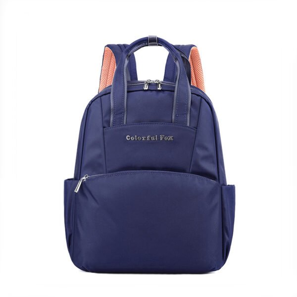 Colorful Fox All-match Lightweight Large Capacity Schoolbag Women's Leisure Commuter Travel Nylon Backpack - Image 2