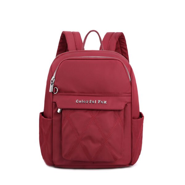 Women's Large Capacity Travel Backpack Korean Nylon Embroidered Student Schoolbag