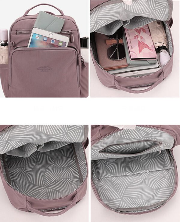 Colorful Fox Women's Travel Backpack: Lightweight, High-Capacity Nylon Backpack with Stylish Design - Image 12