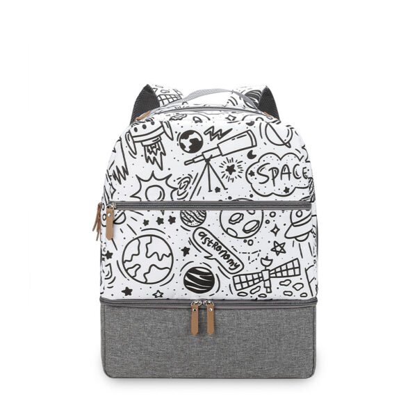 Mother-to-Child Maternity Travel Outdoor Picnic Baby Food Insulated Backpack - Image 3