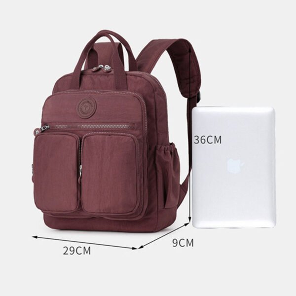Nylon Cloth Backpack Large Capacity Fashion Portable Outing Travel Backpack School Bag - Image 11