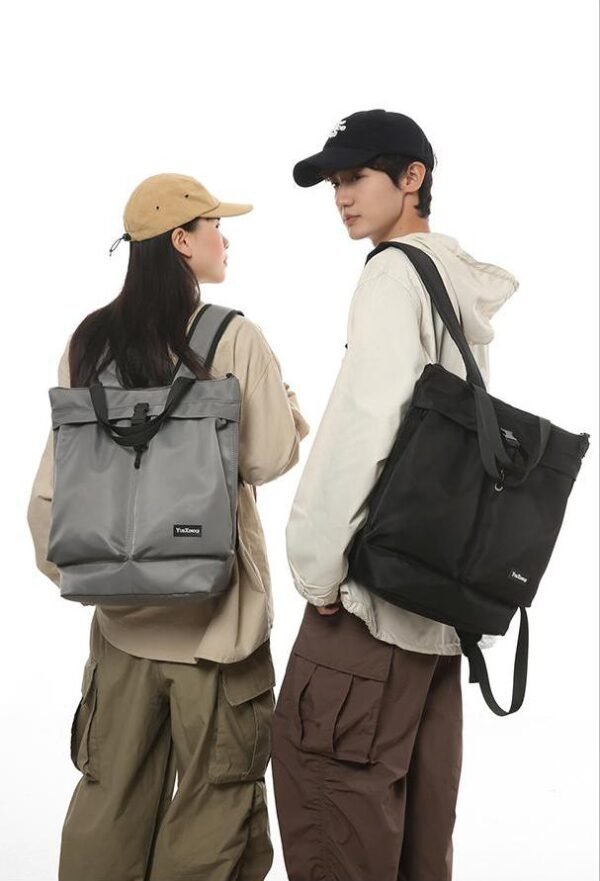 Nylon Backpack for Men and Women, Commuting, Casual, Versatile, Portable One-Shoulder Dual-Use Lightweight Backpack - Image 6