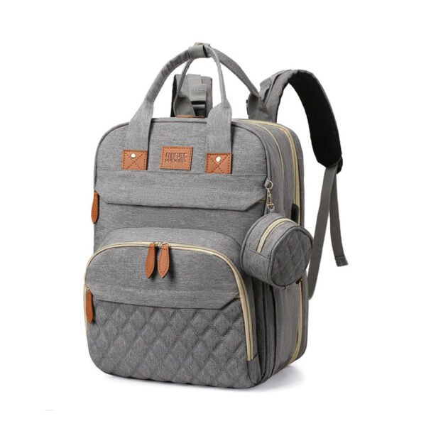Mummy Bag Anti-mosquito Yarn Large Capacity Embroidered Baby Bag Multi-function Bed Bag Mummy Bag Trailer Bag - Image 8