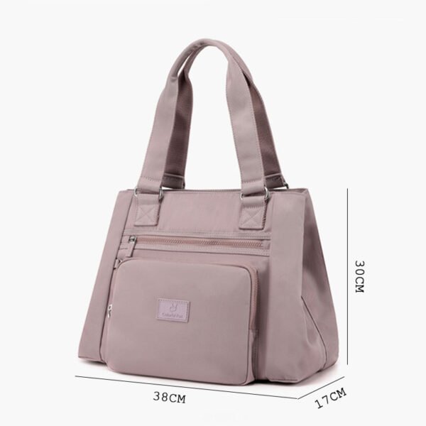 Women's Shoulder Bag Waterproof Tote Bag Casual Portable Nylon Travel Bag - Image 11