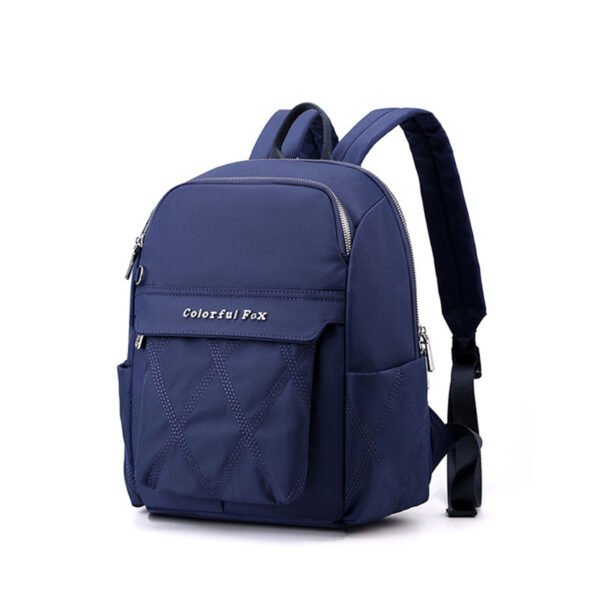 Women's Large Capacity Travel Backpack Korean Nylon Embroidered Student Schoolbag - Image 8